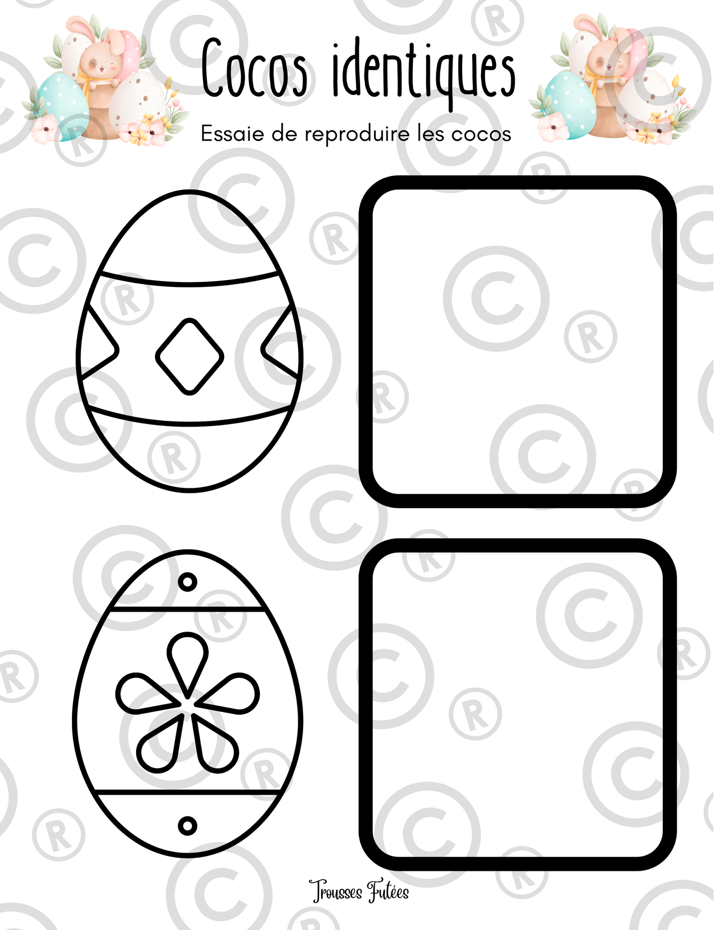 Trousse éducative Pâques PDF - Activités imprimables pour les 1-6 ans