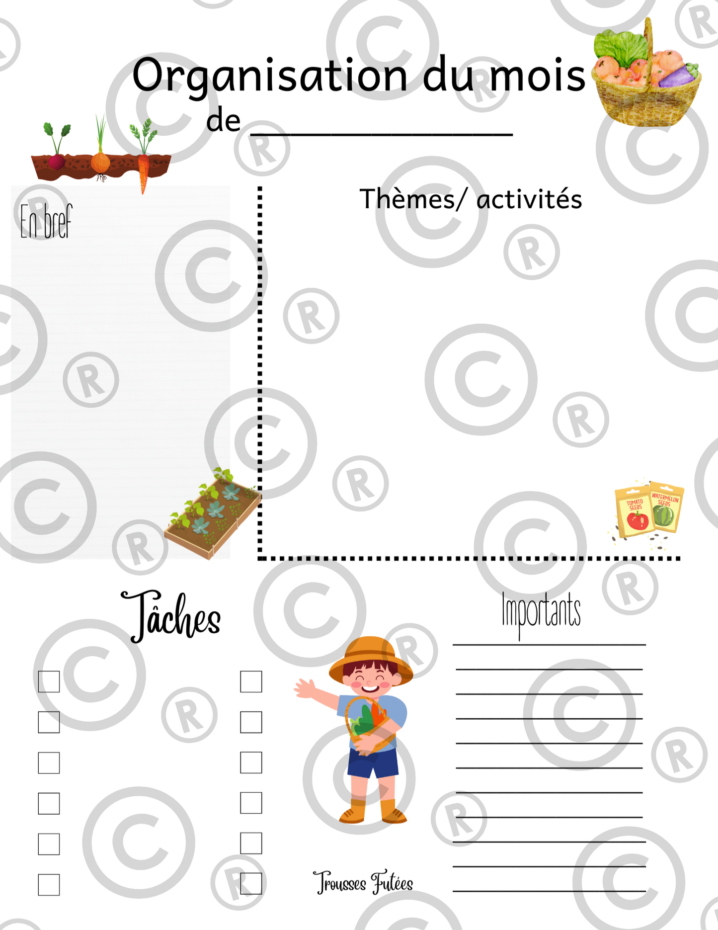 Le jardinage - 52 pages