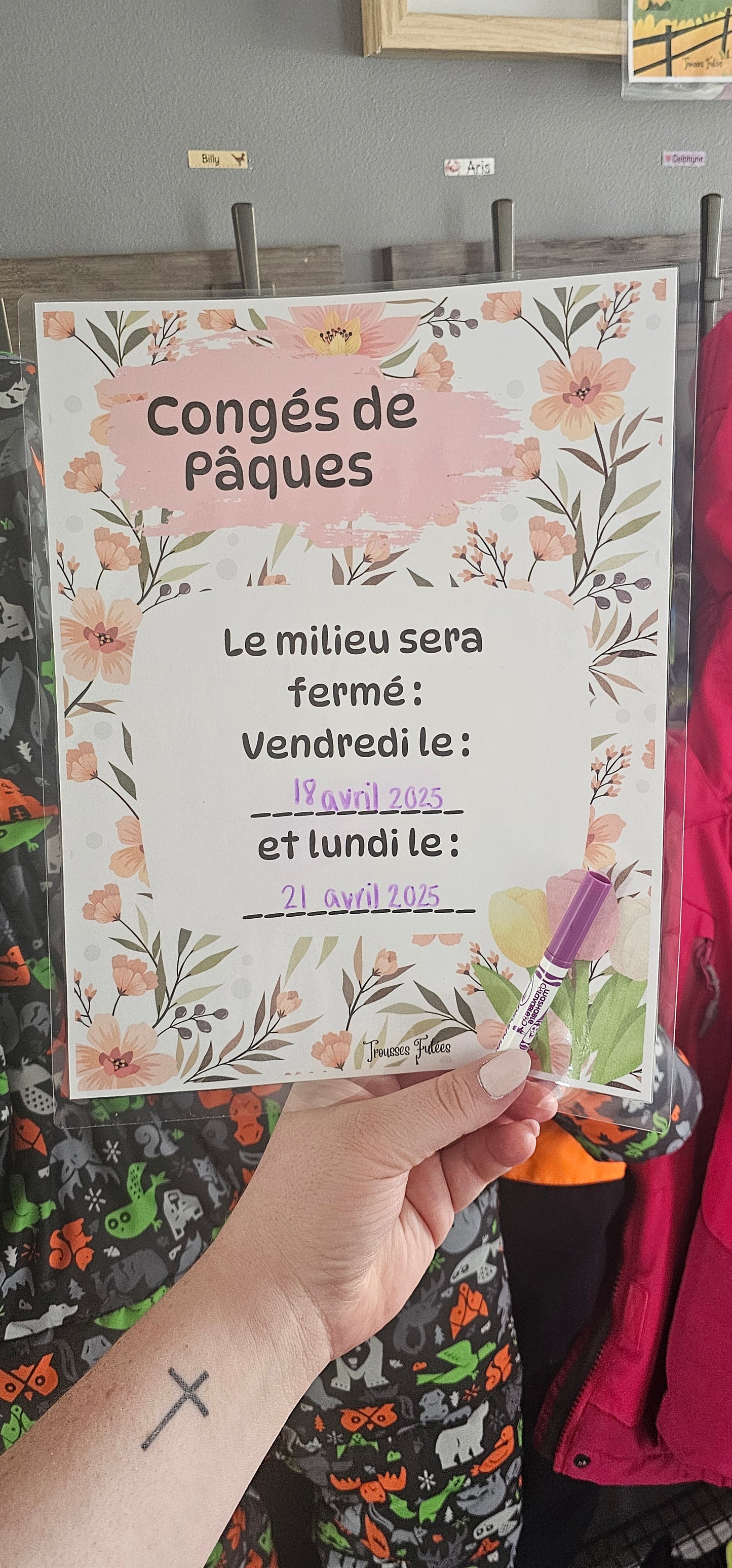 Affiches gratuites - Congés de Pâques