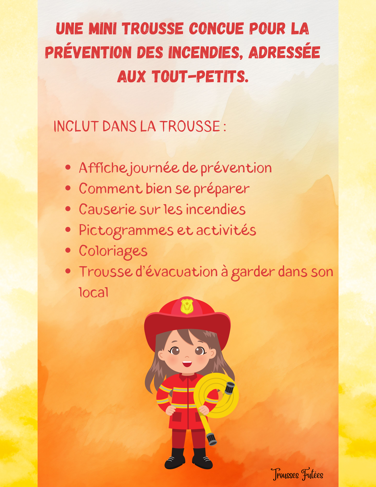 Mini trousse - Prévention des incendies - 21 pages