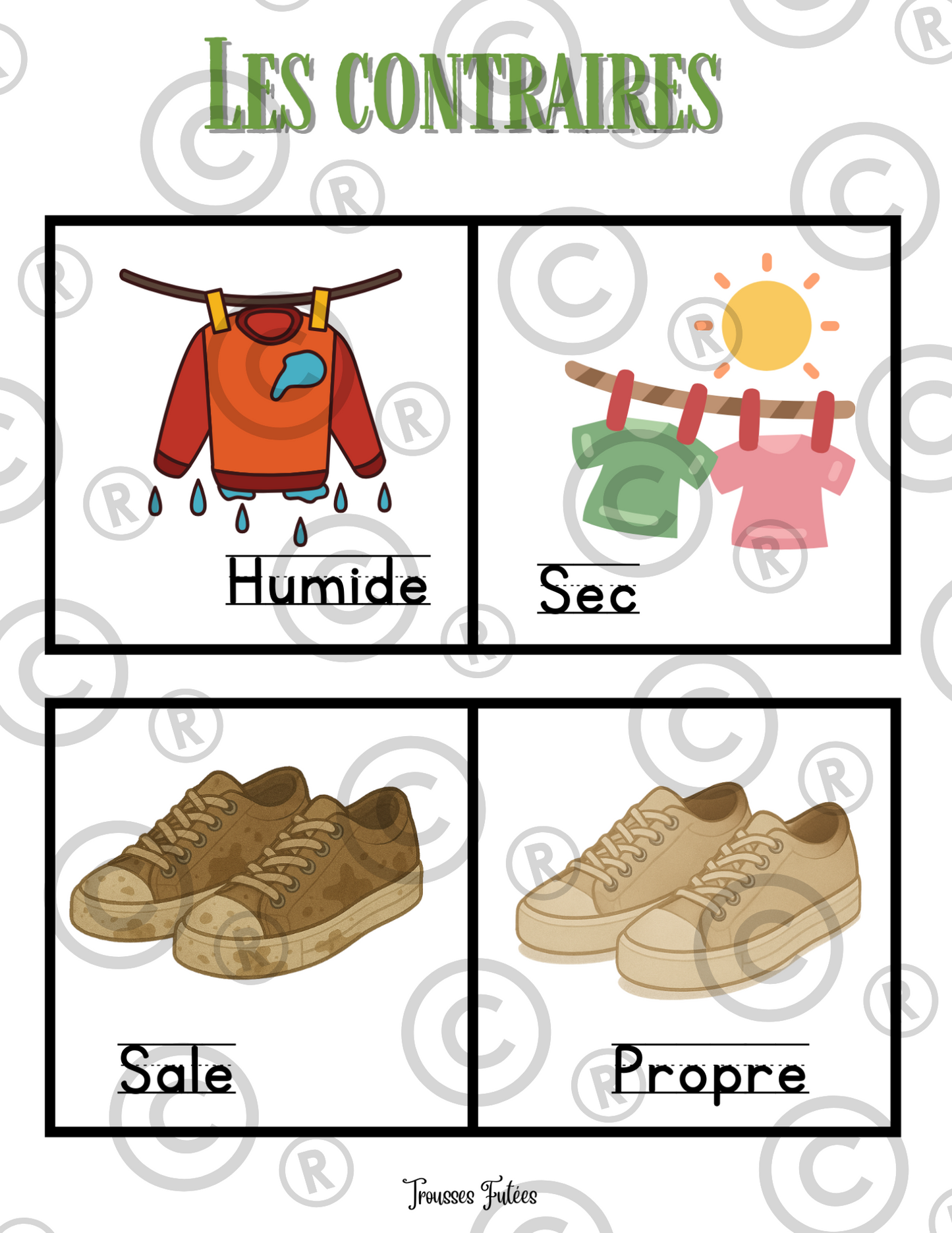 La mini-trousse des contraires - 20 pages