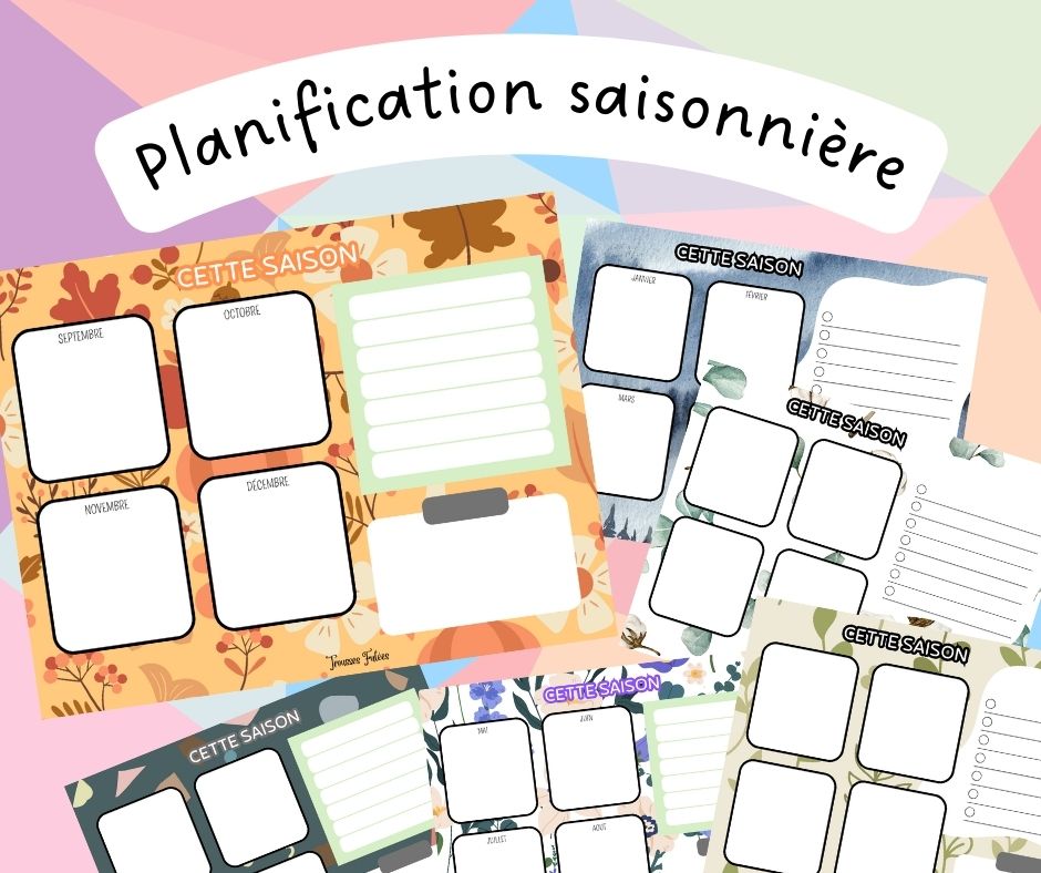 Plannification saisonnière- 6 pages