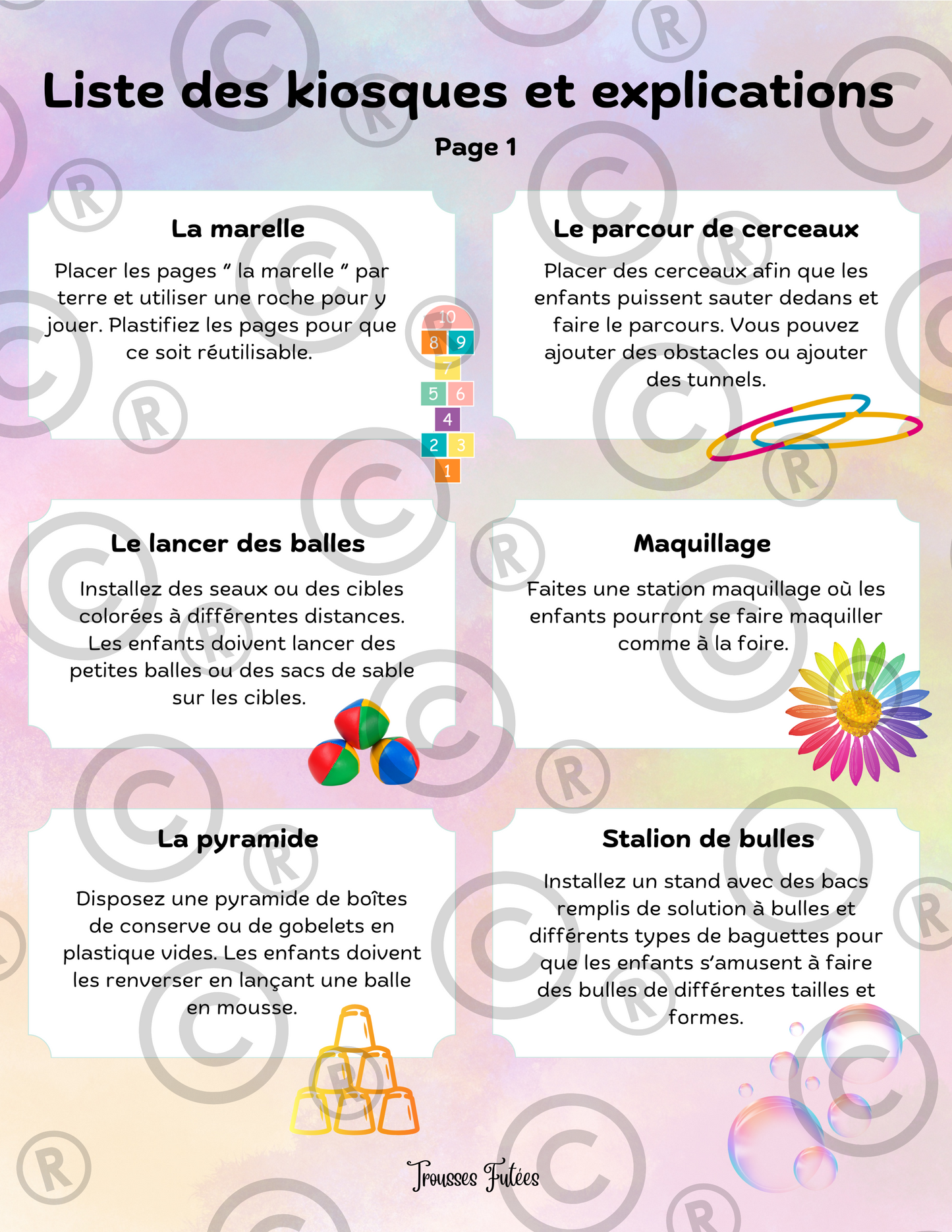 La mini trousse de la Kermesse - 42 pages