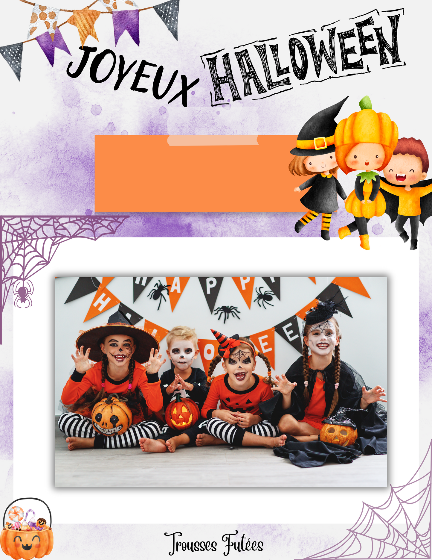 GRATUIT- Affiche souvenir photo d'Halloween
