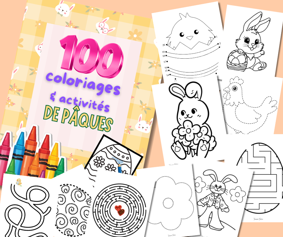 Set D'Estampeuse Licorne - 100 Autocollants, 6 Pages D'Activités, 4 Tampons - Jeu De Voyage Enfant 3+