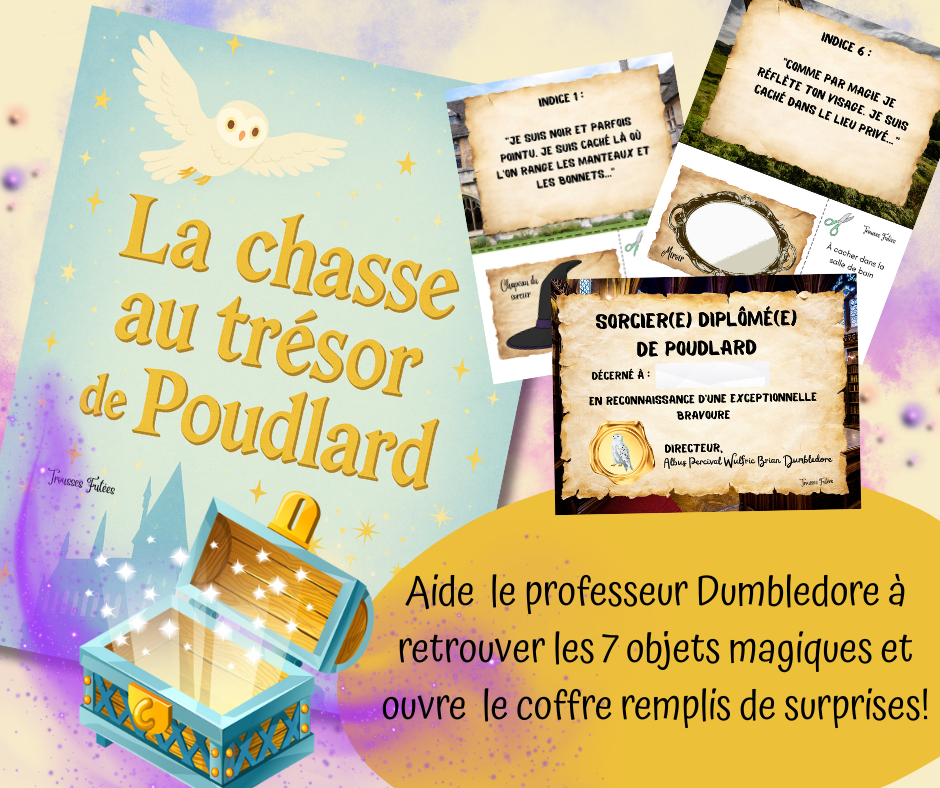 La chasse au trésor de Poudlard - 15 pages