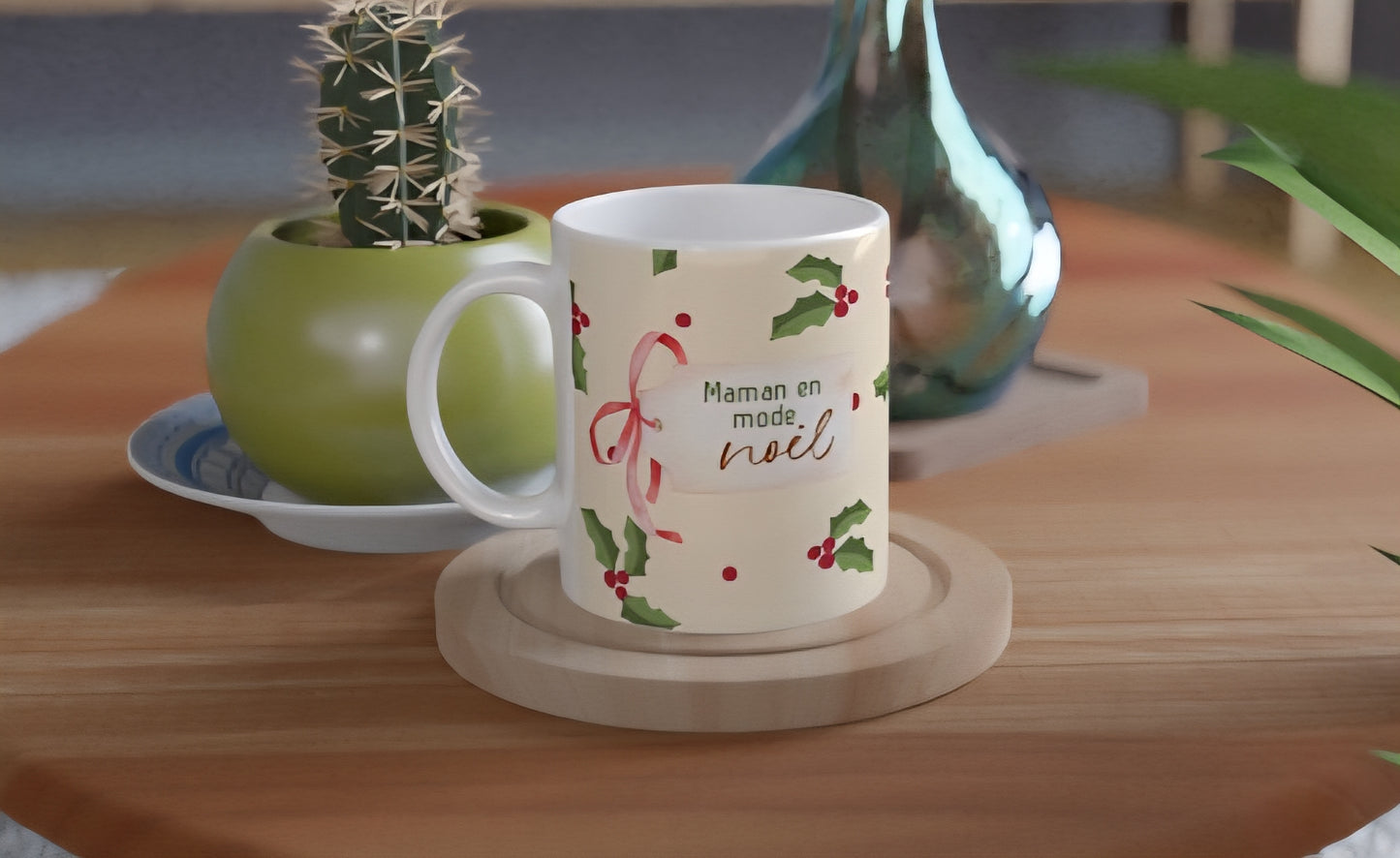 Tasse - Maman, éducatrice, enseignante en mode Noël - Modèle 2