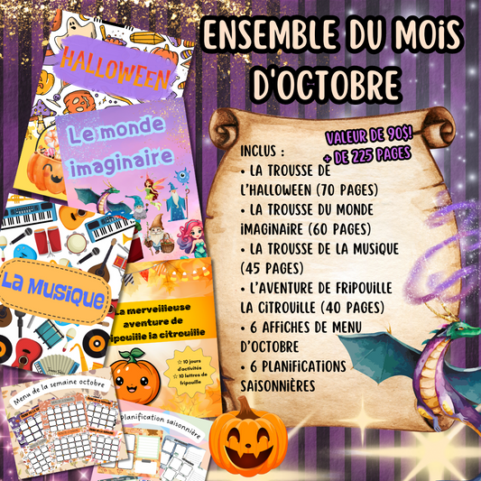 Ensemble de trousses  - Octobre