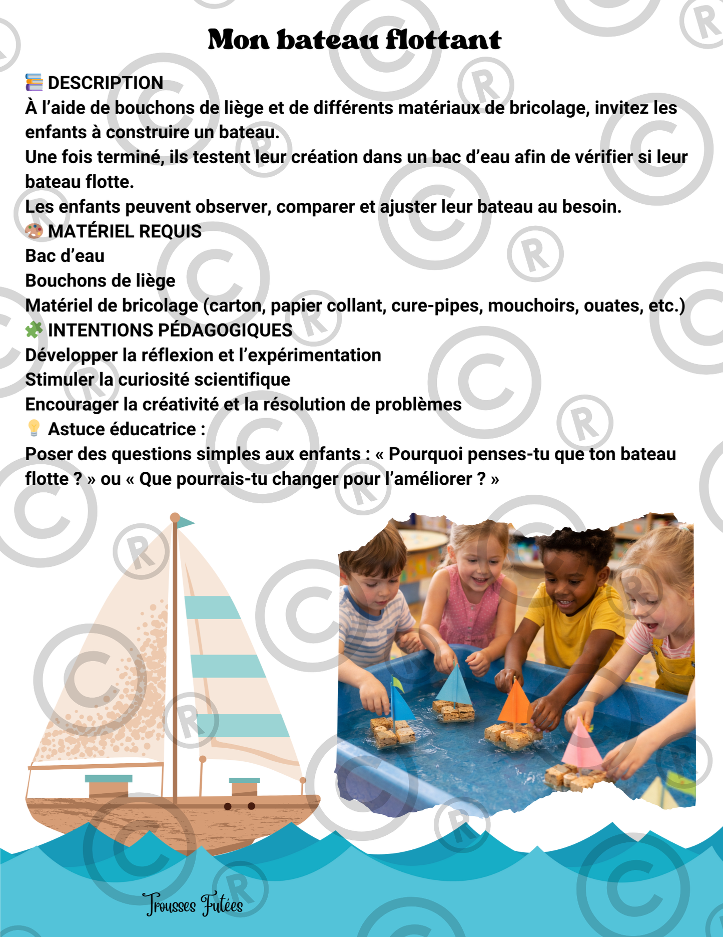 Trousse éducative Les moyens de transport- Activités imprimables 1-5 ans (PDF)