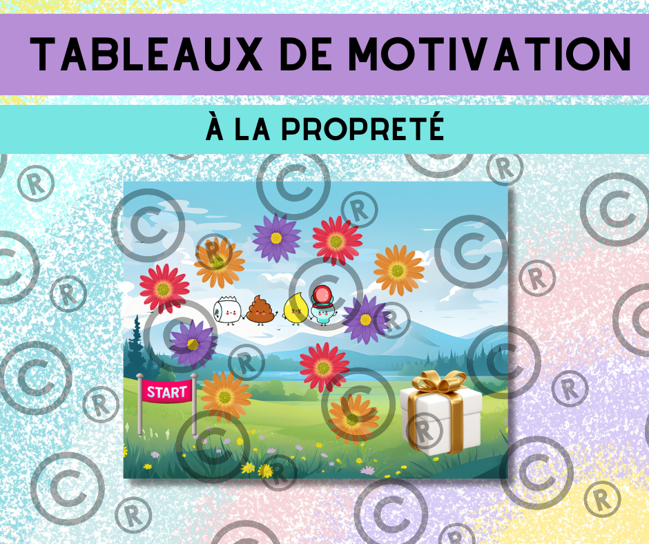 Tableaux de motivation - la propreté