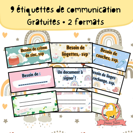 Étiquettes de communication - Gratuites