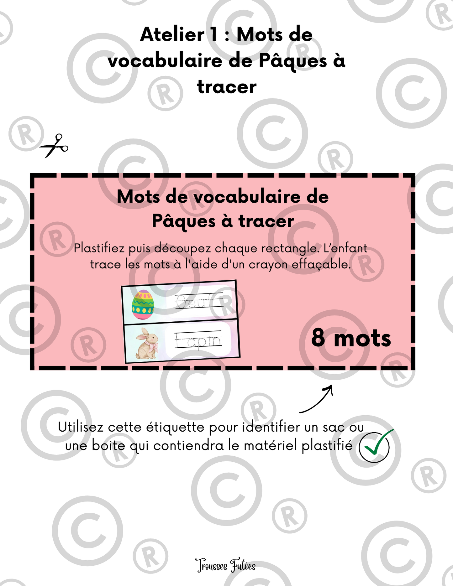 10 ateliers à plastifier pour Pâques (PDF) - Activités imprimables préscolaire / maternelle