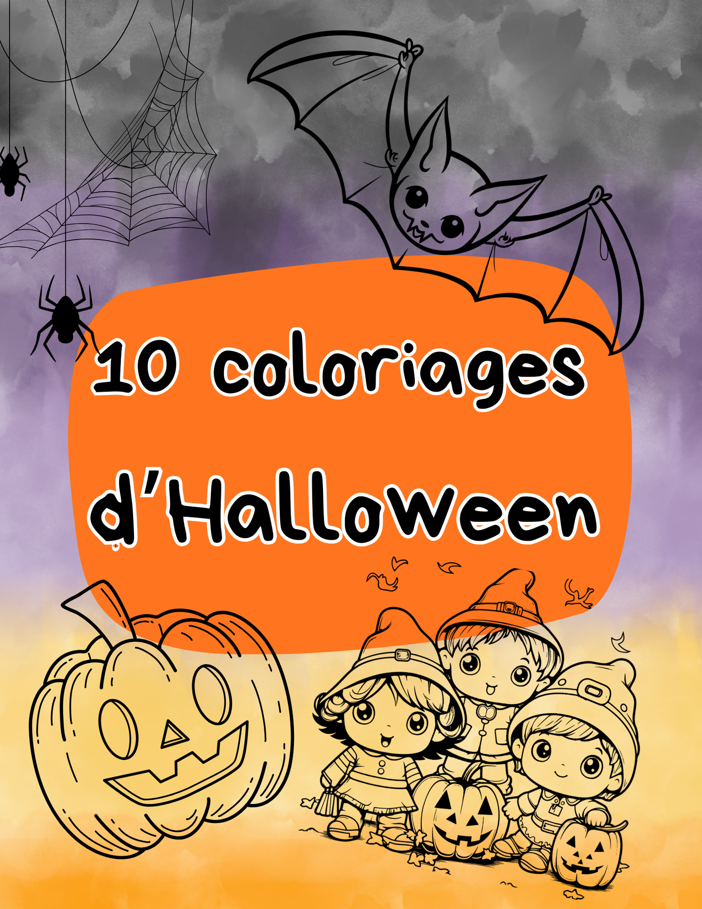 10 coloriages d'Halloween GRATUIT