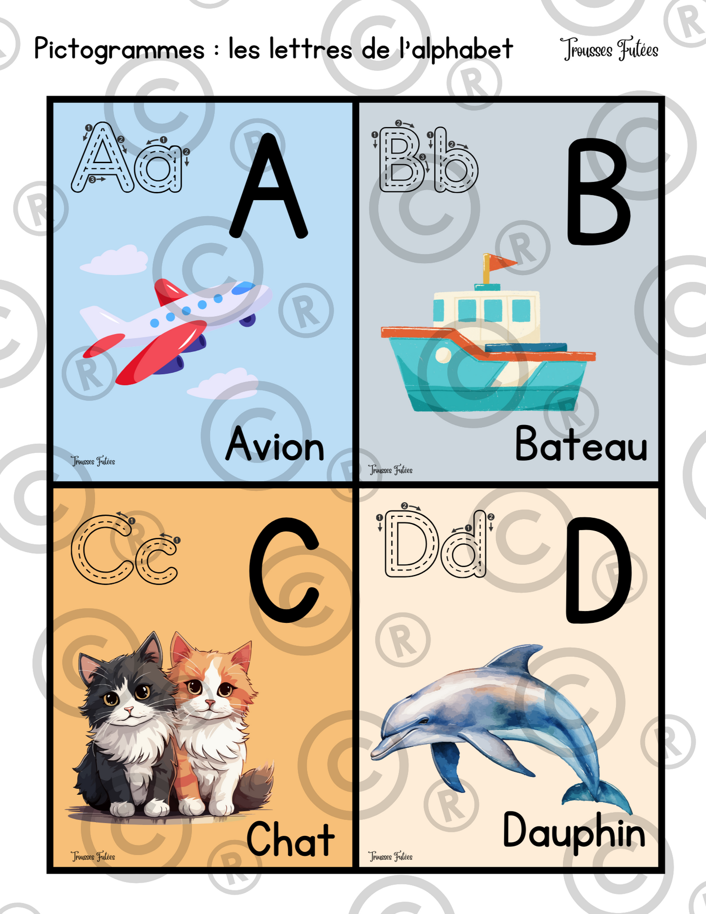 Mini trousse  L'alphabet - 52 pages