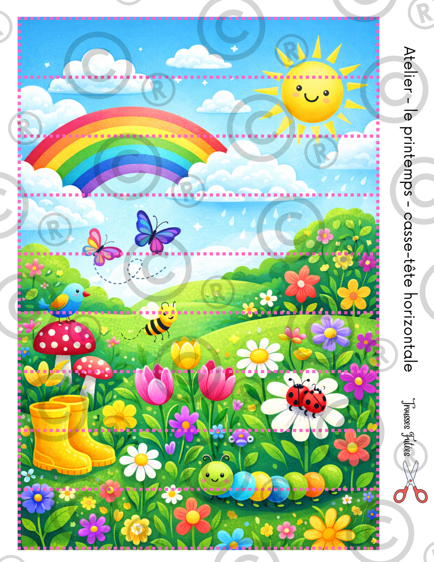 10 activités à plastifier Printemps - Activités imprimables 1-6 ans