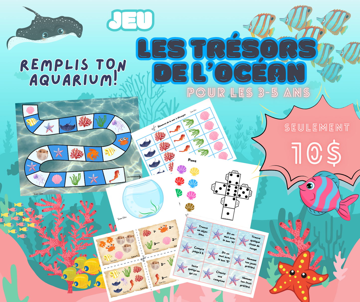 Ensemble trousses éducatives Avril PDF - Activités imprimables préscolaire/maternelle