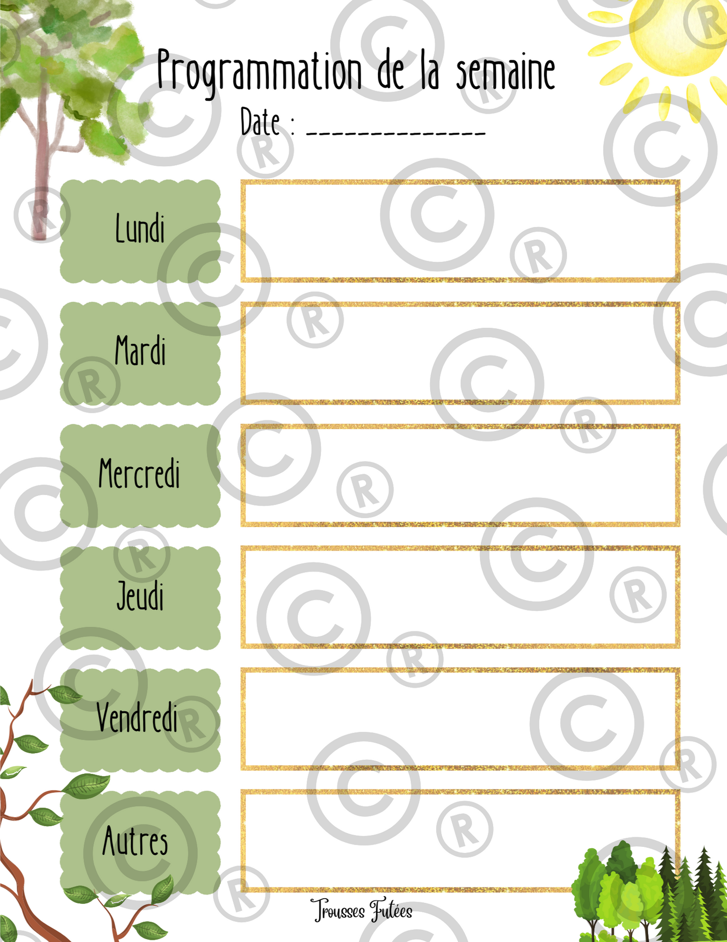 Les arbres - 45 pages