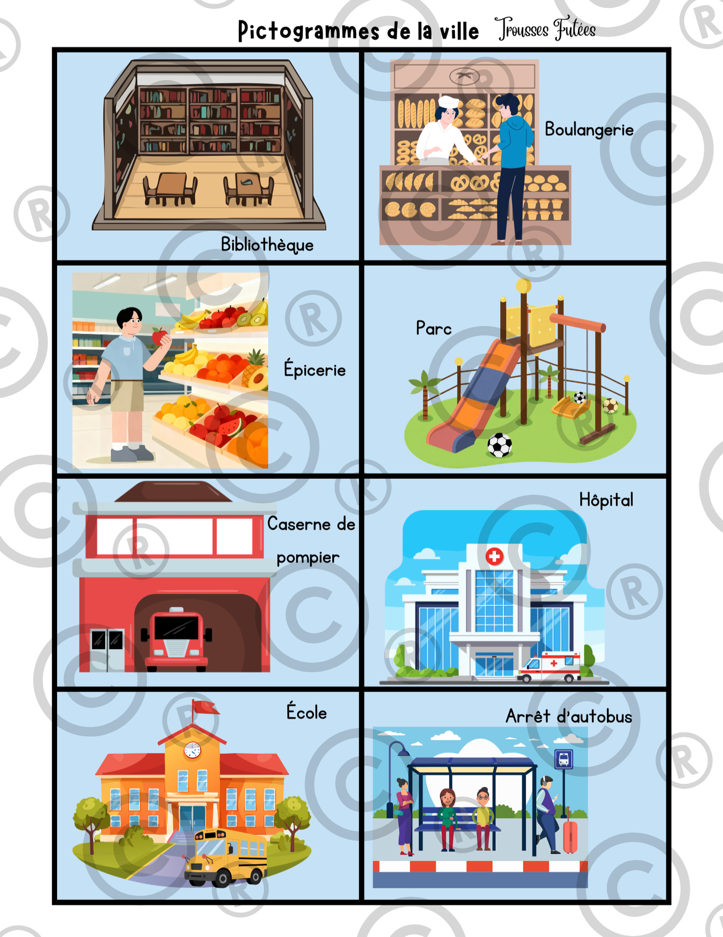 Trousse éducative La Ville PDF - Activités préscolaire/maternelle