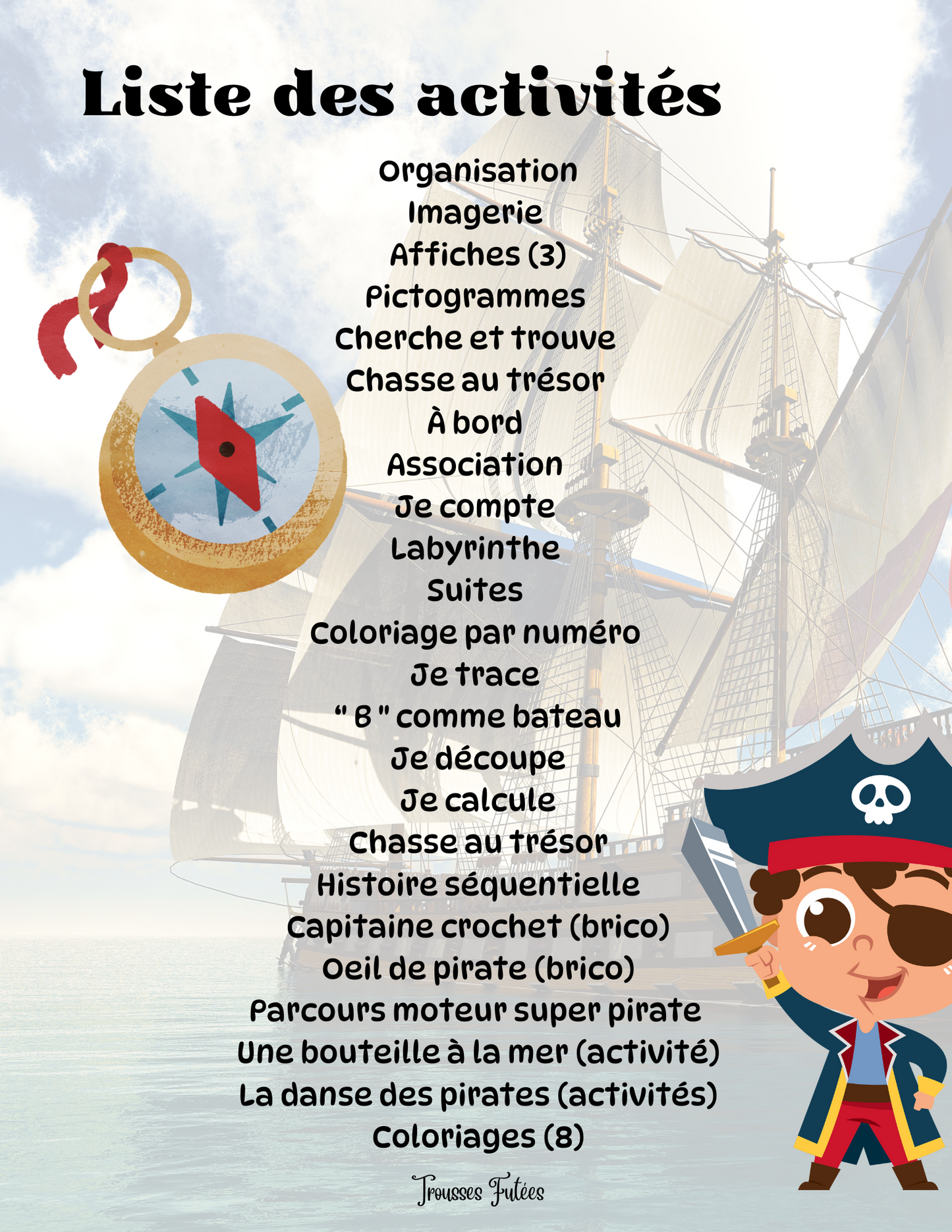 Les pirates - 45 pages