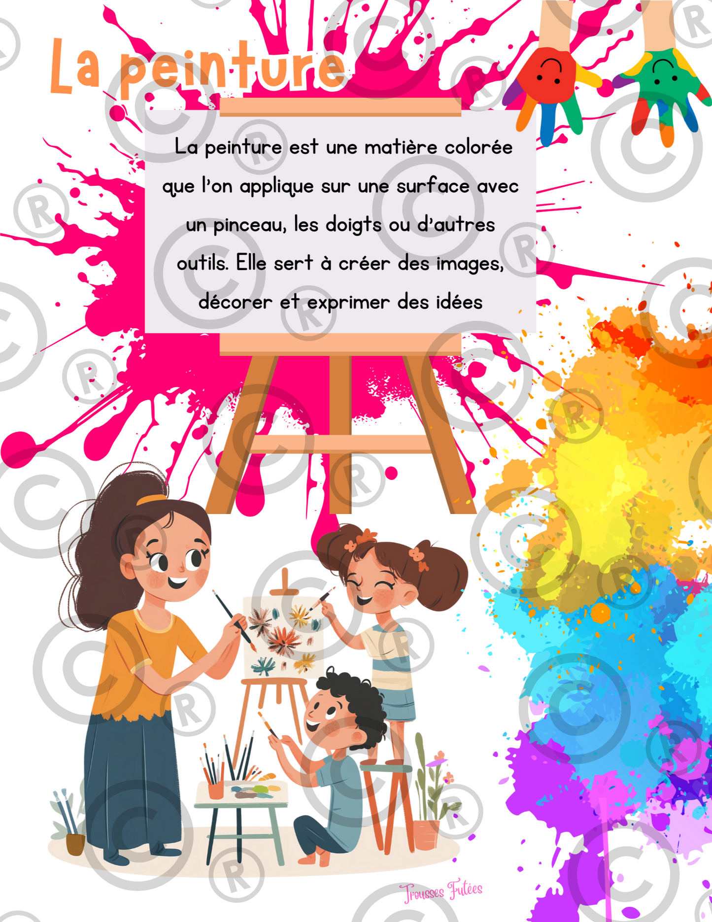Mini trousse Je découvre la peinture - 21 pages