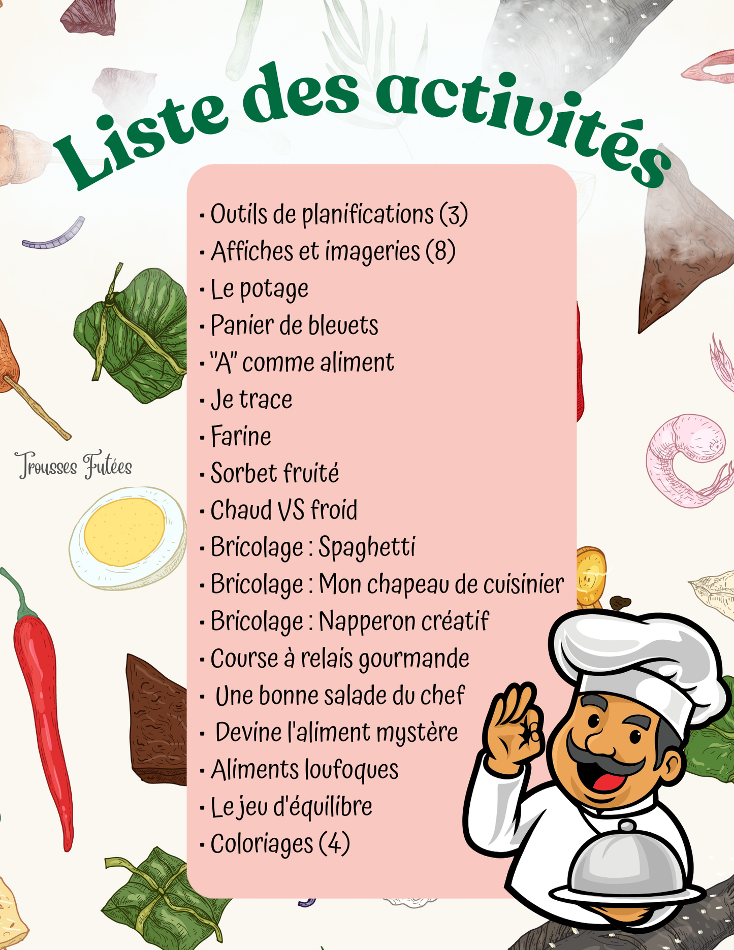 Apprenti cuisinier - 40 pages