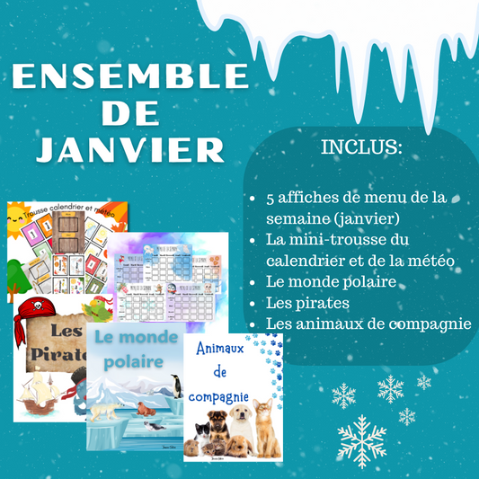 Ensemble de trousses - Janvier