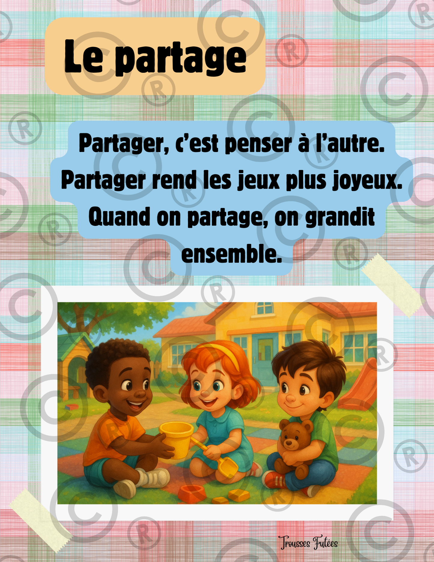 Trousse Éducative PDF L'amitié et le Partage - Activités imprimables 1-6 ans