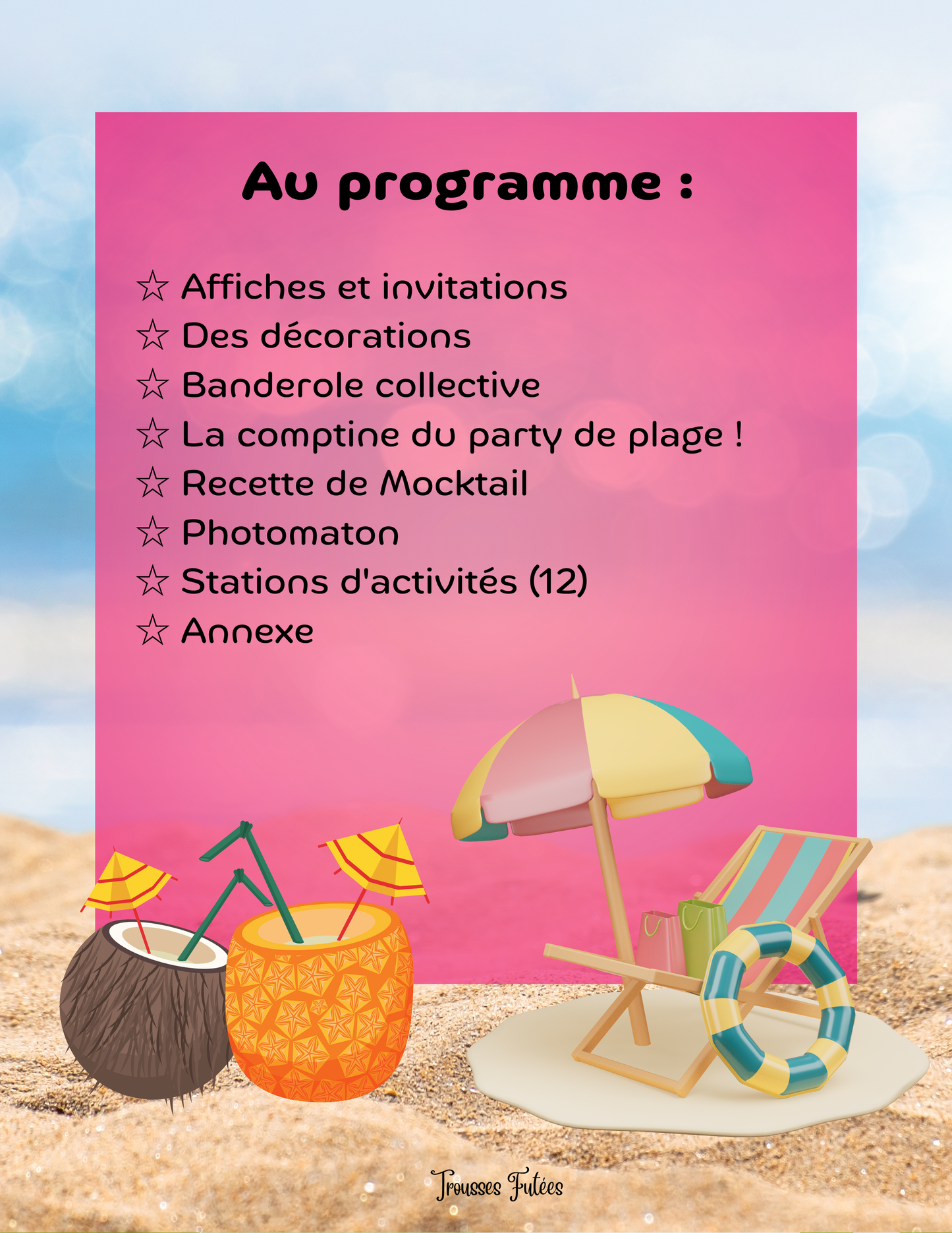 La trousse du party de plage - 54 pages