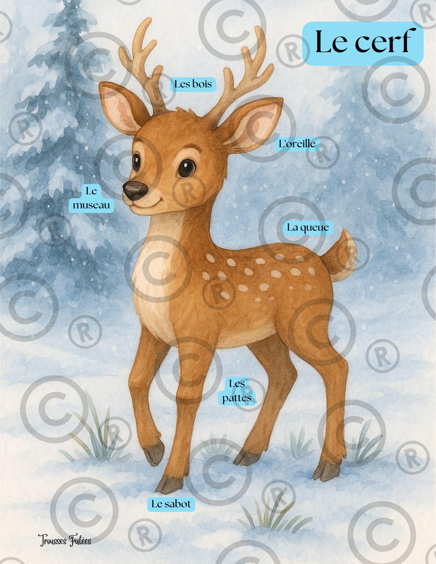 Trousse éducative La Forêt en Hiver PDF - Activités imprimables 1-6 ans