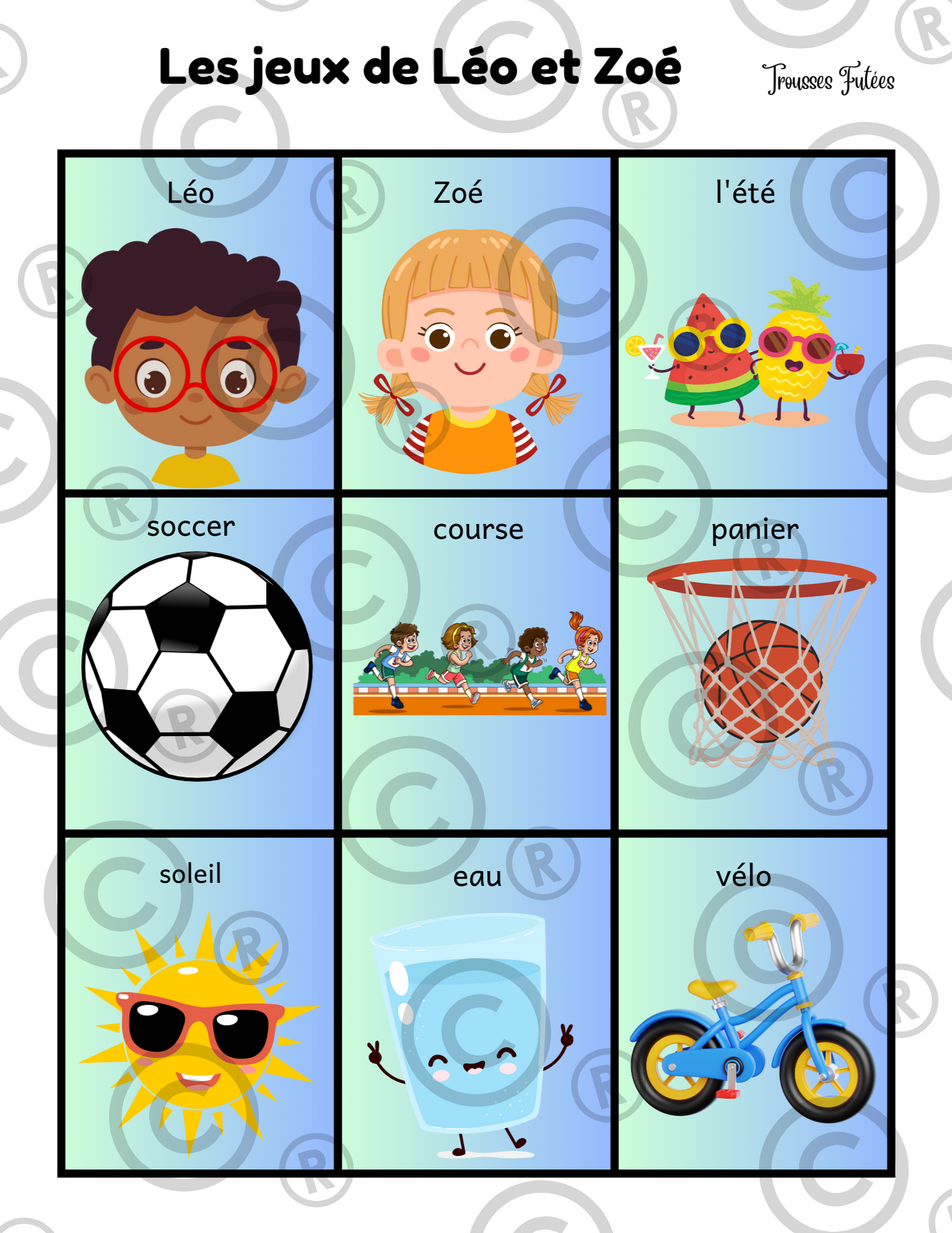 Les sports d'été - 40 pages