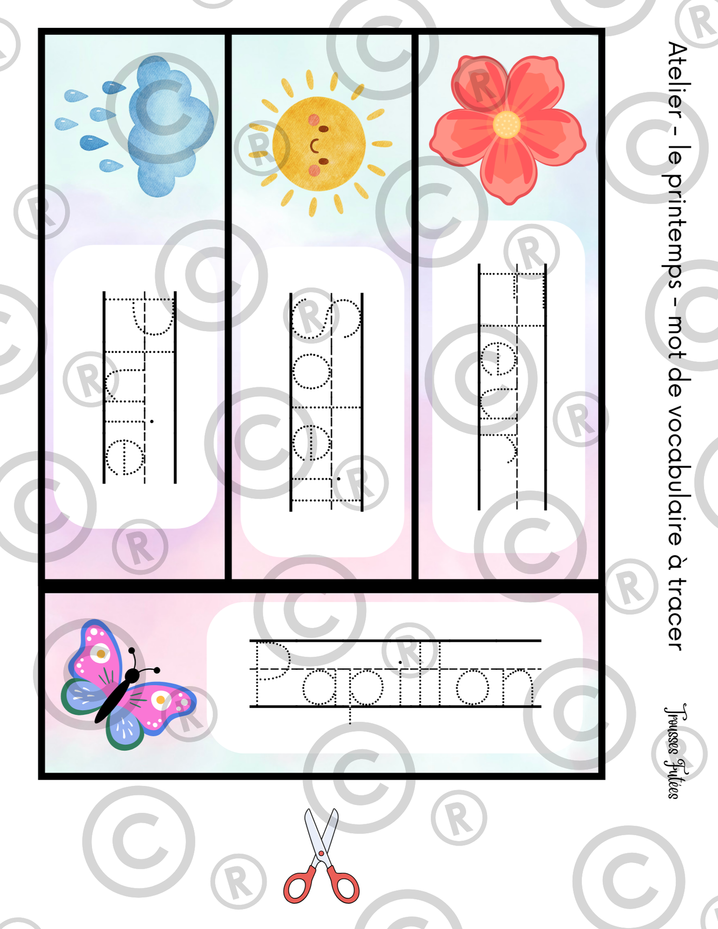 10 activités à plastifier Printemps - Activités imprimables 1-6 ans