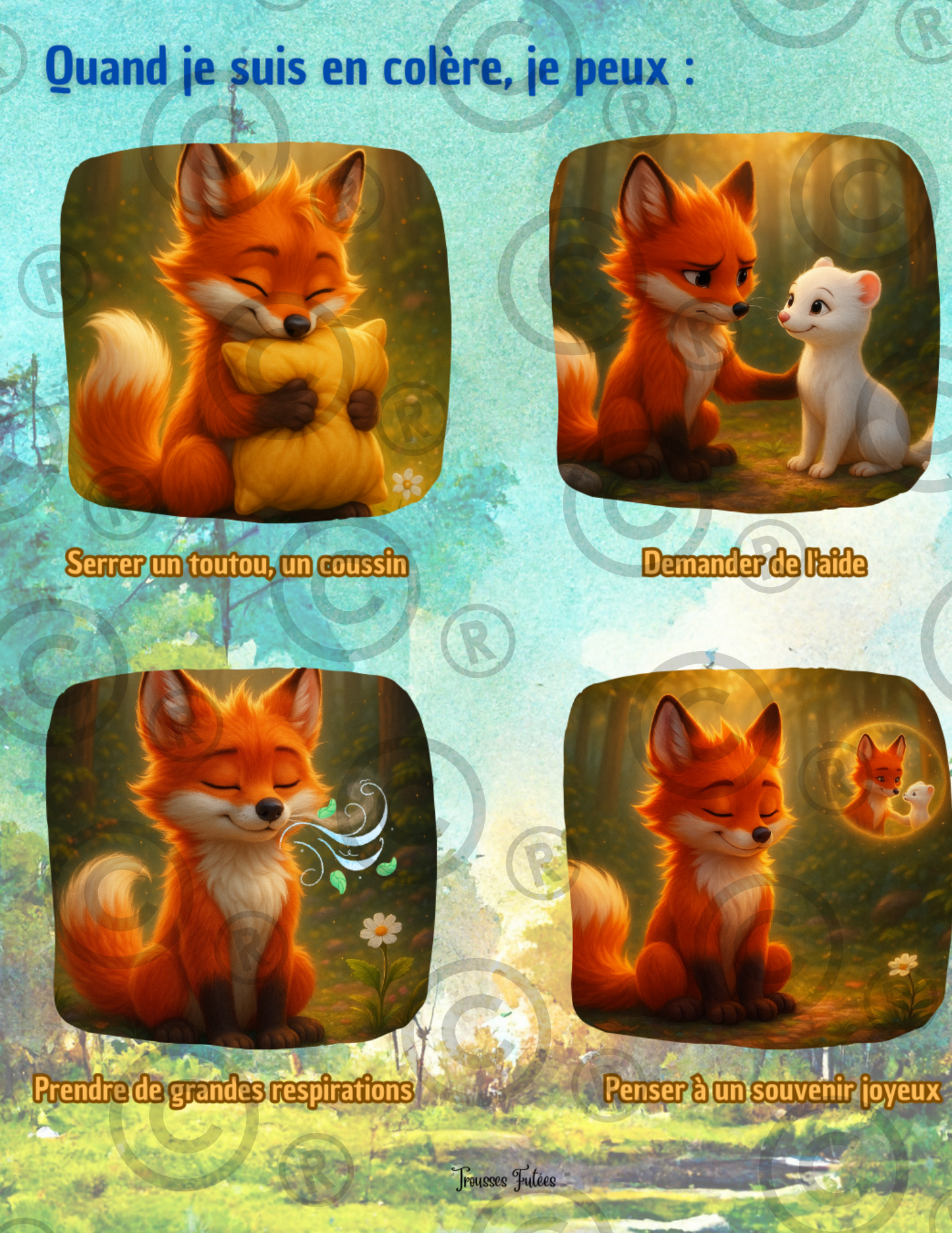Mini Trousse Éducative La colère - Activités imprimables 1-6 ans - PDF