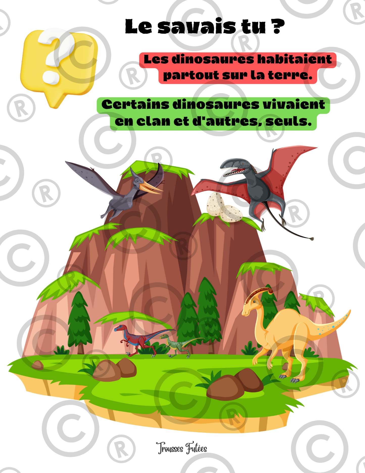 Trousse Éducative Les Dinosaures PDF - Activités imprimables pour les 1-6 ans