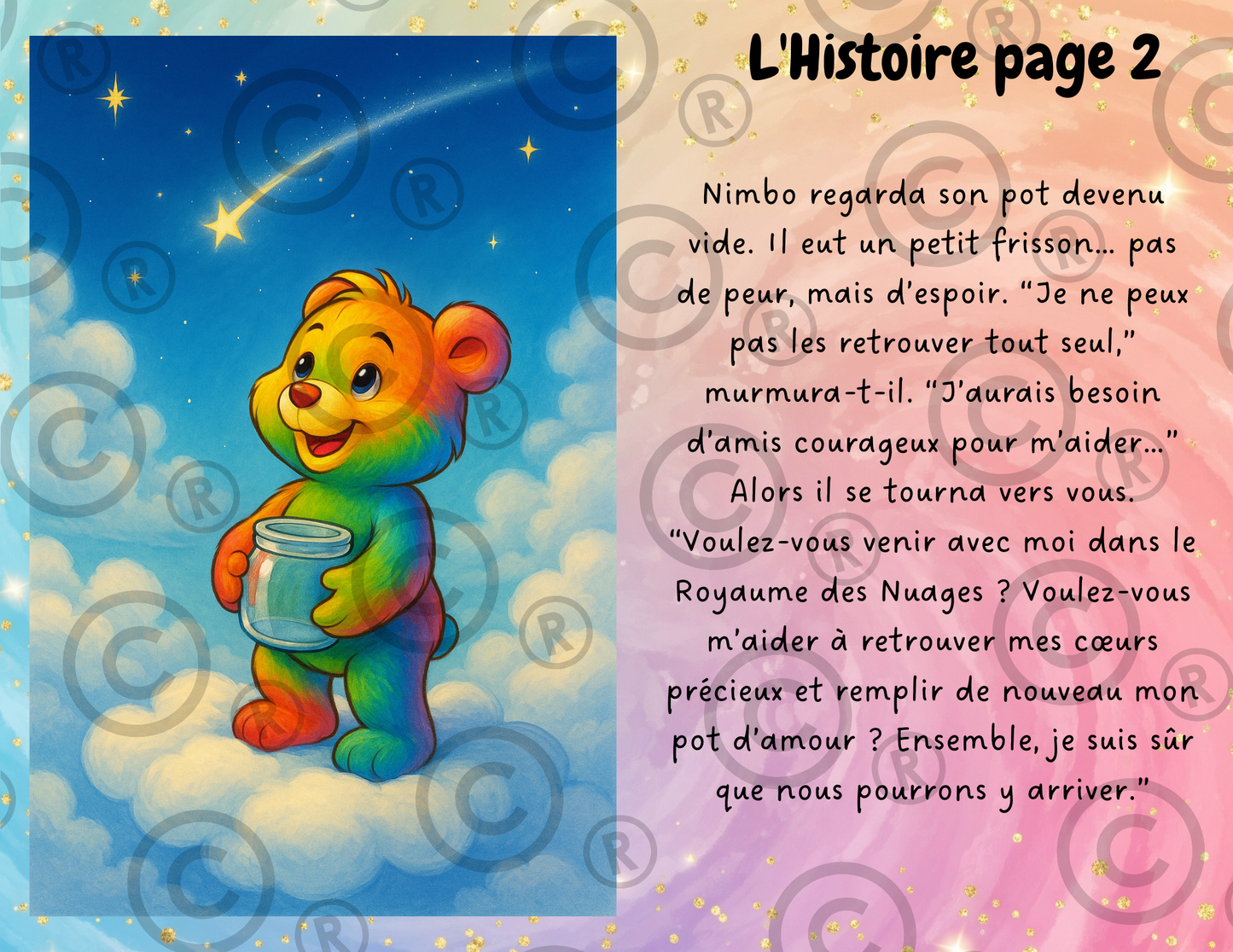 Jeu de table à imprimer PDF - Le jeu du Royaume des Nuages - Préscolaire/maternelle