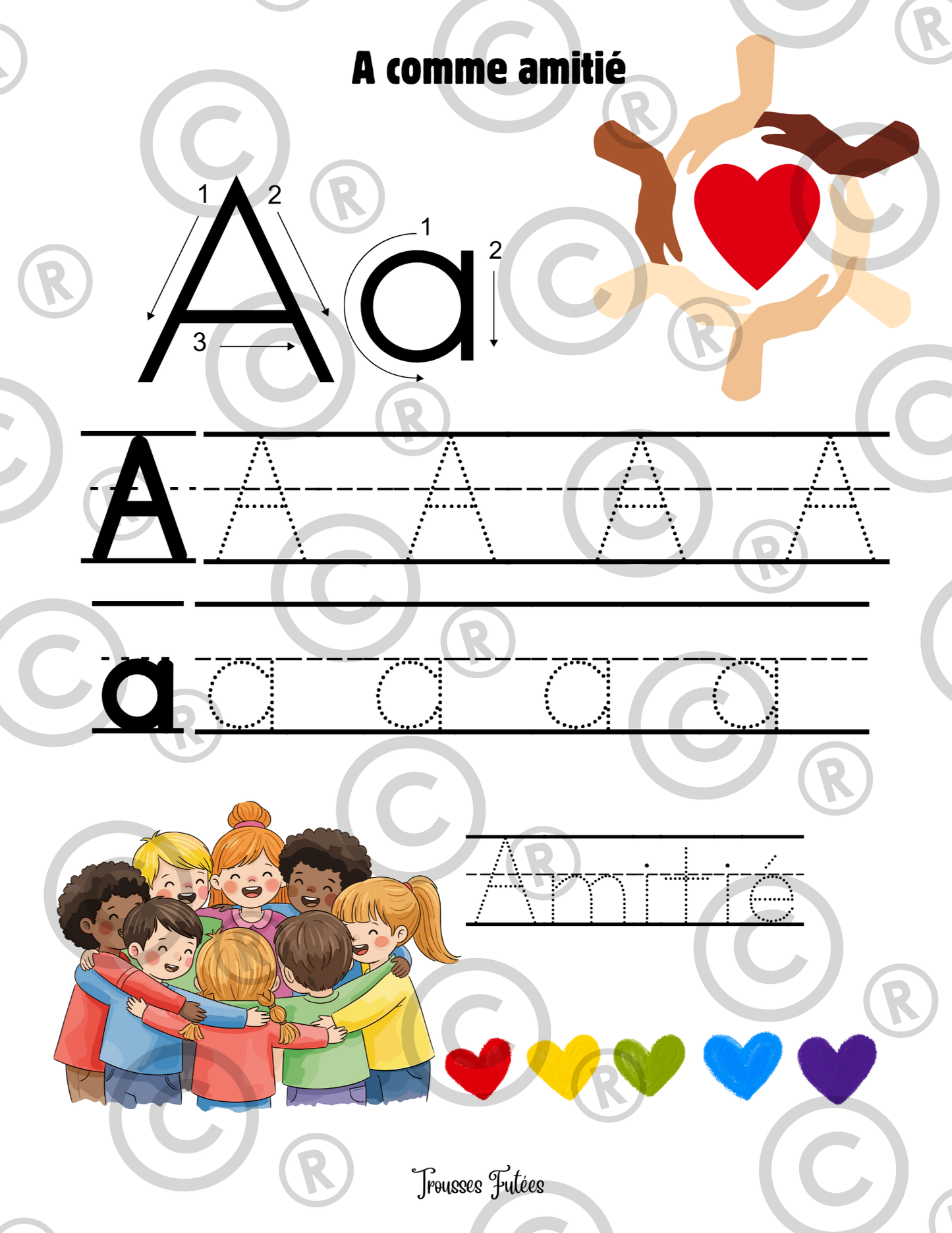 Trousse Éducative PDF L'amitié et le Partage - Activités imprimables 1-6 ans