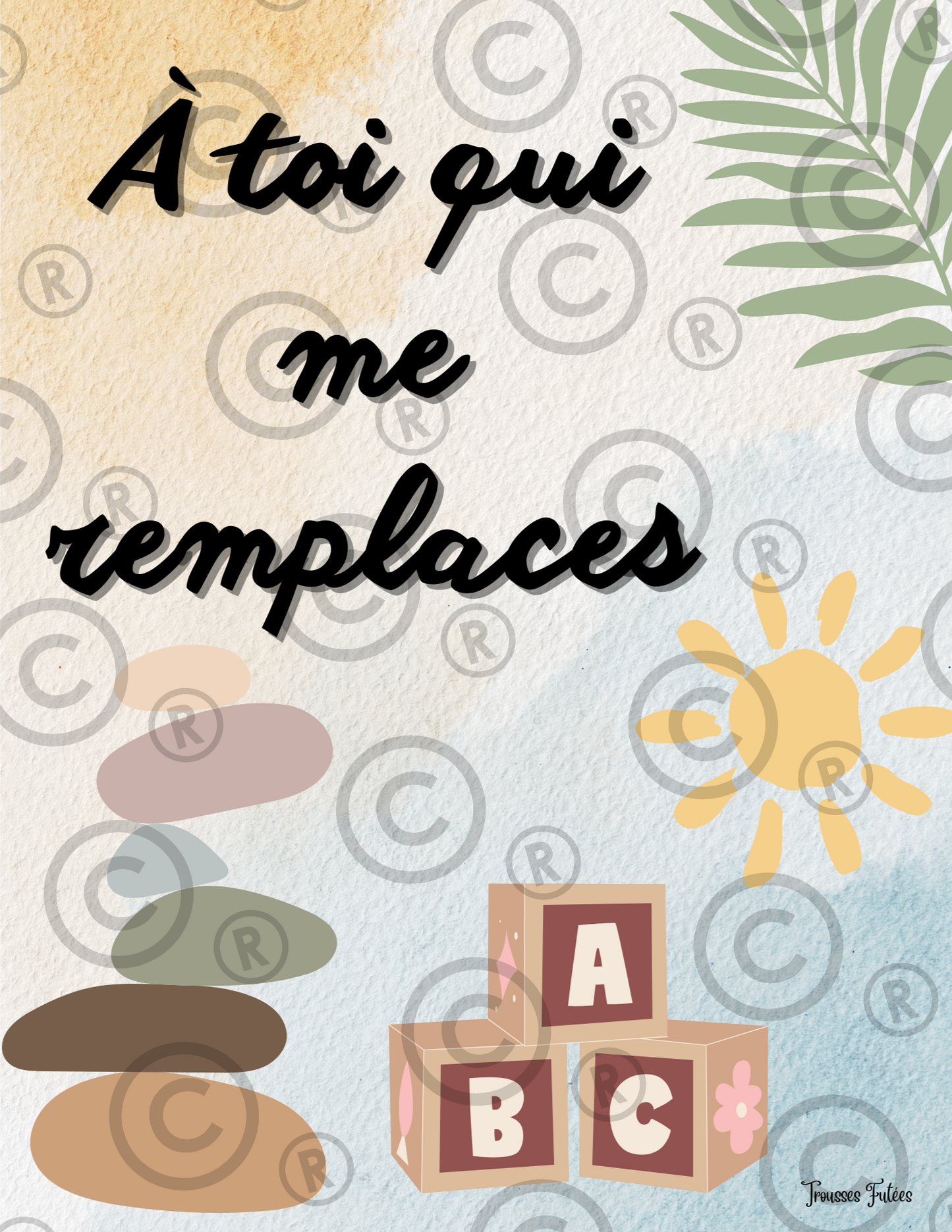 La mini trousse pour la remplaçante - 18 pages