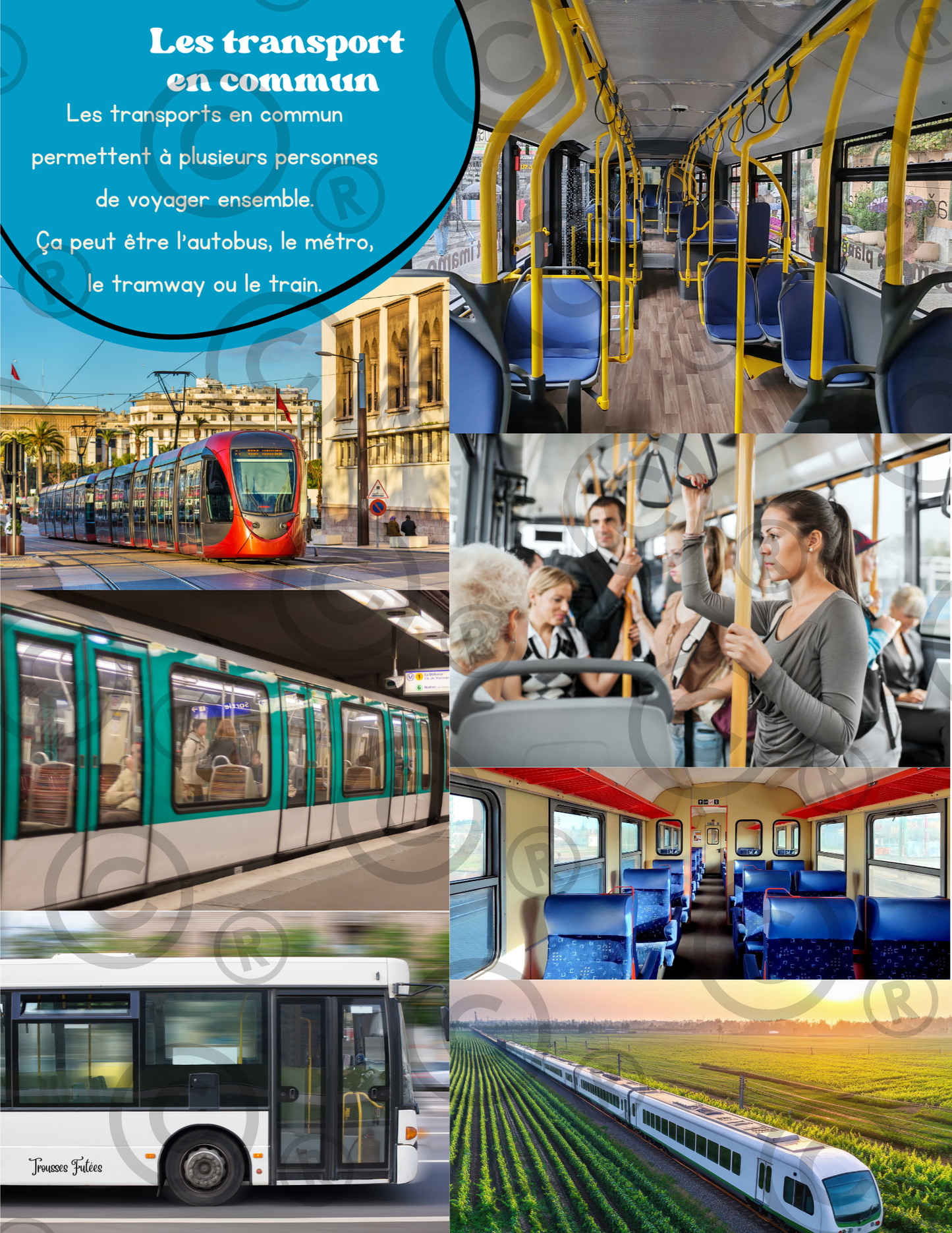 Trousse éducative Les moyens de transport- Activités imprimables 1-5 ans (PDF)