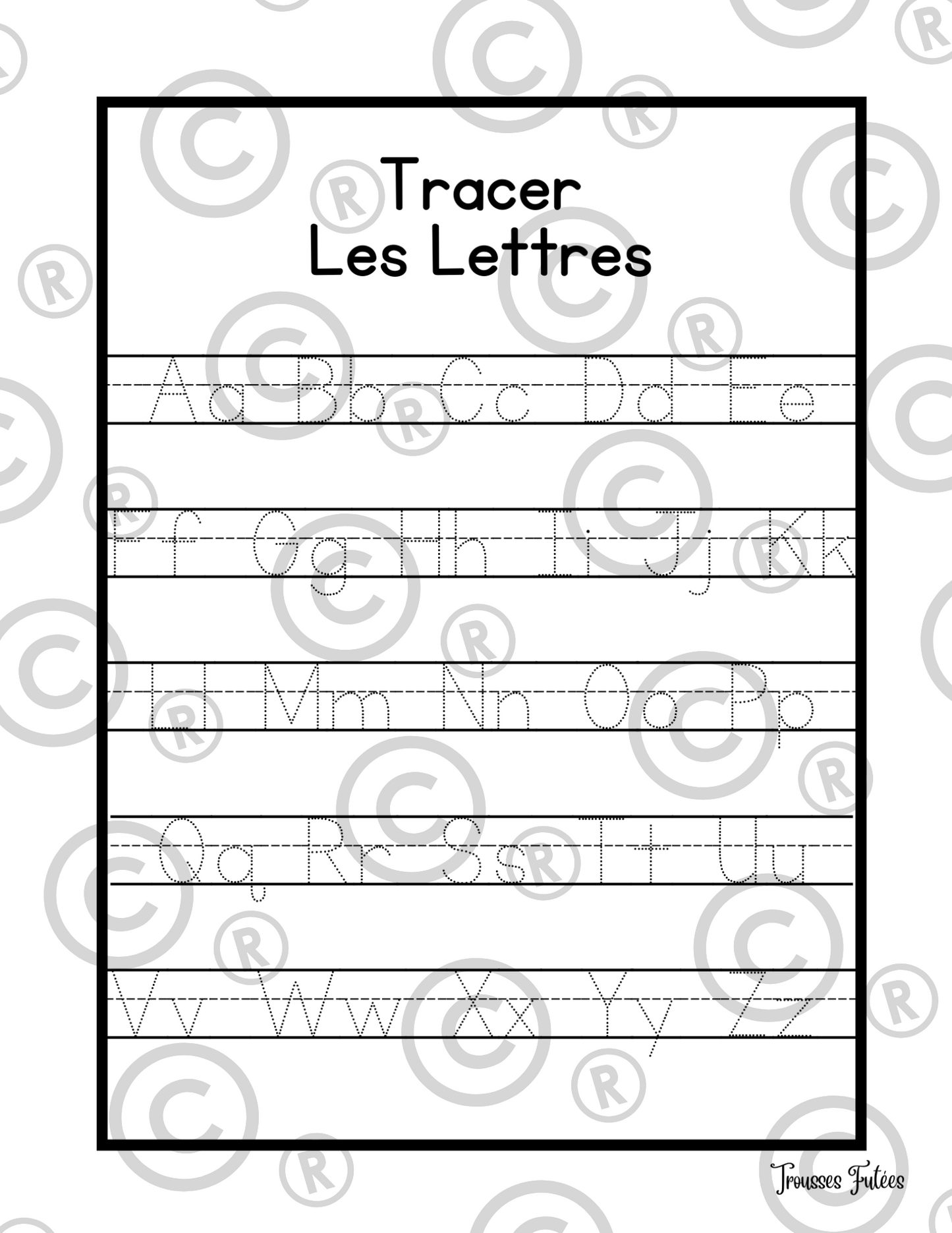 Mini trousse  L'alphabet - 52 pages