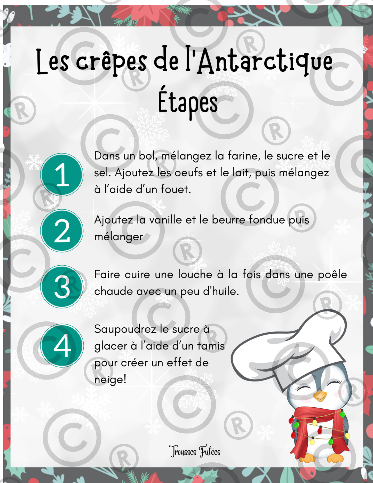 La trousse de l'avent avec Élie le pingouin