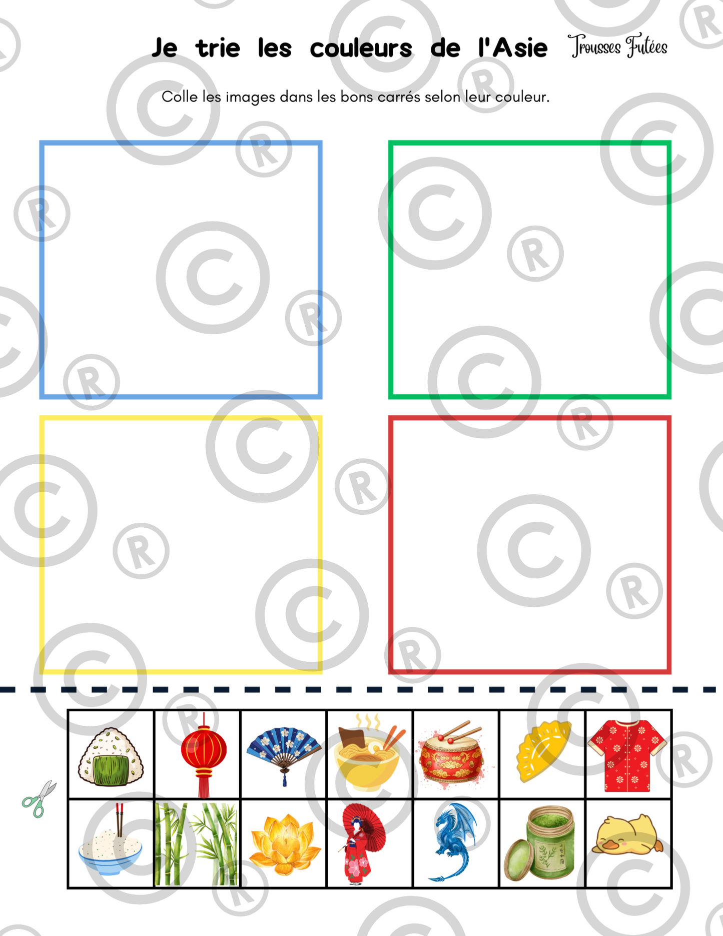 Trousse éducative l'Asie - Activités imprimables 1-6 ans (PDF)