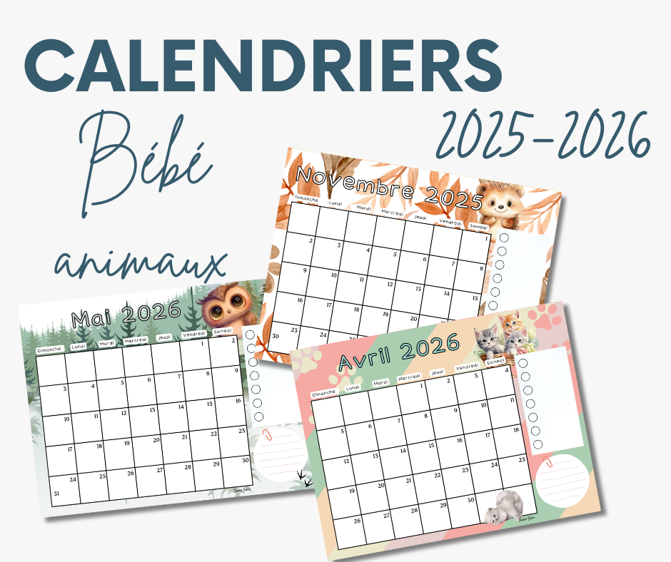 Calendrier juillet 2025 à juillet 2026