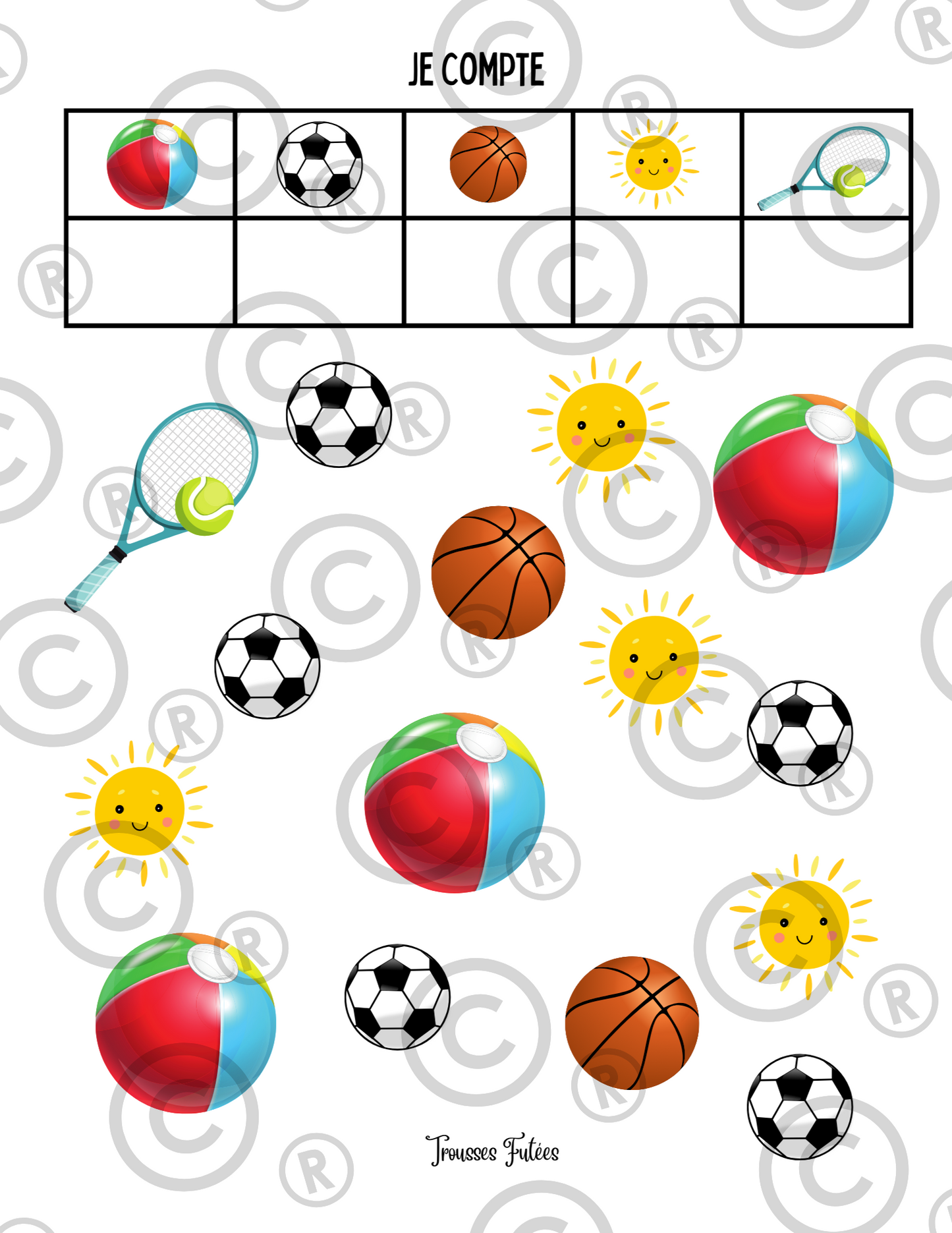 Les sports d'été - 40 pages