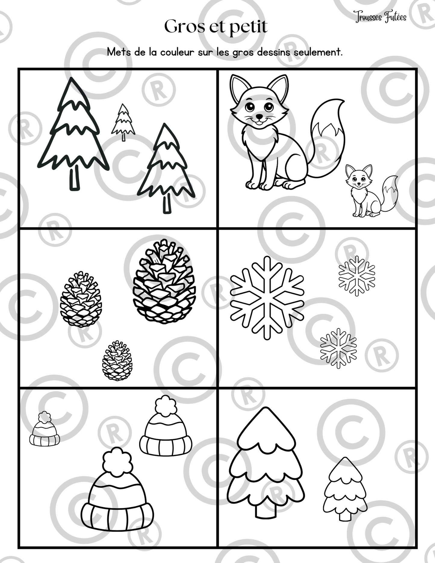 Trousse éducative La Forêt en Hiver PDF - Activités imprimables 1-6 ans