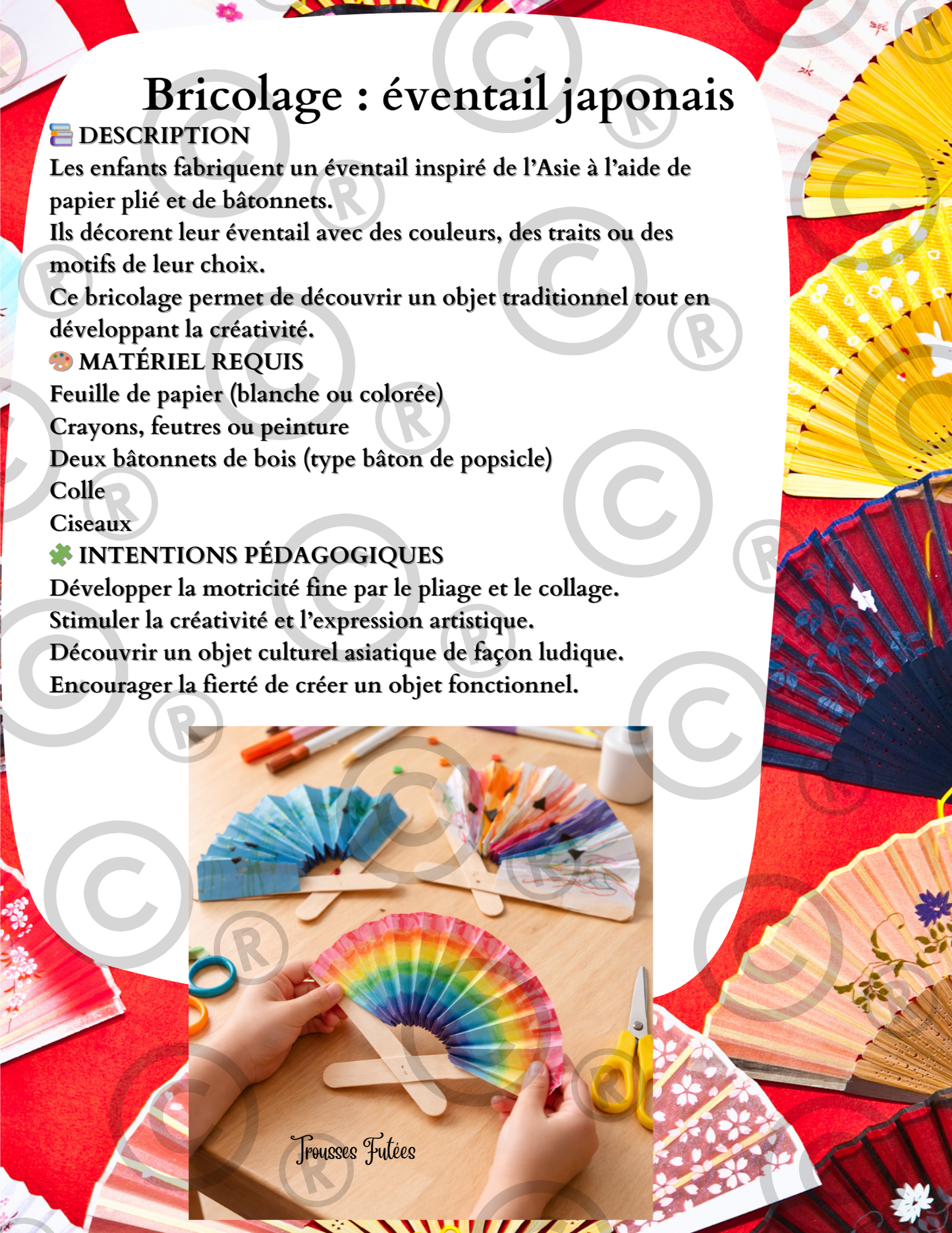 Trousse éducative l'Asie - Activités imprimables 1-6 ans (PDF)