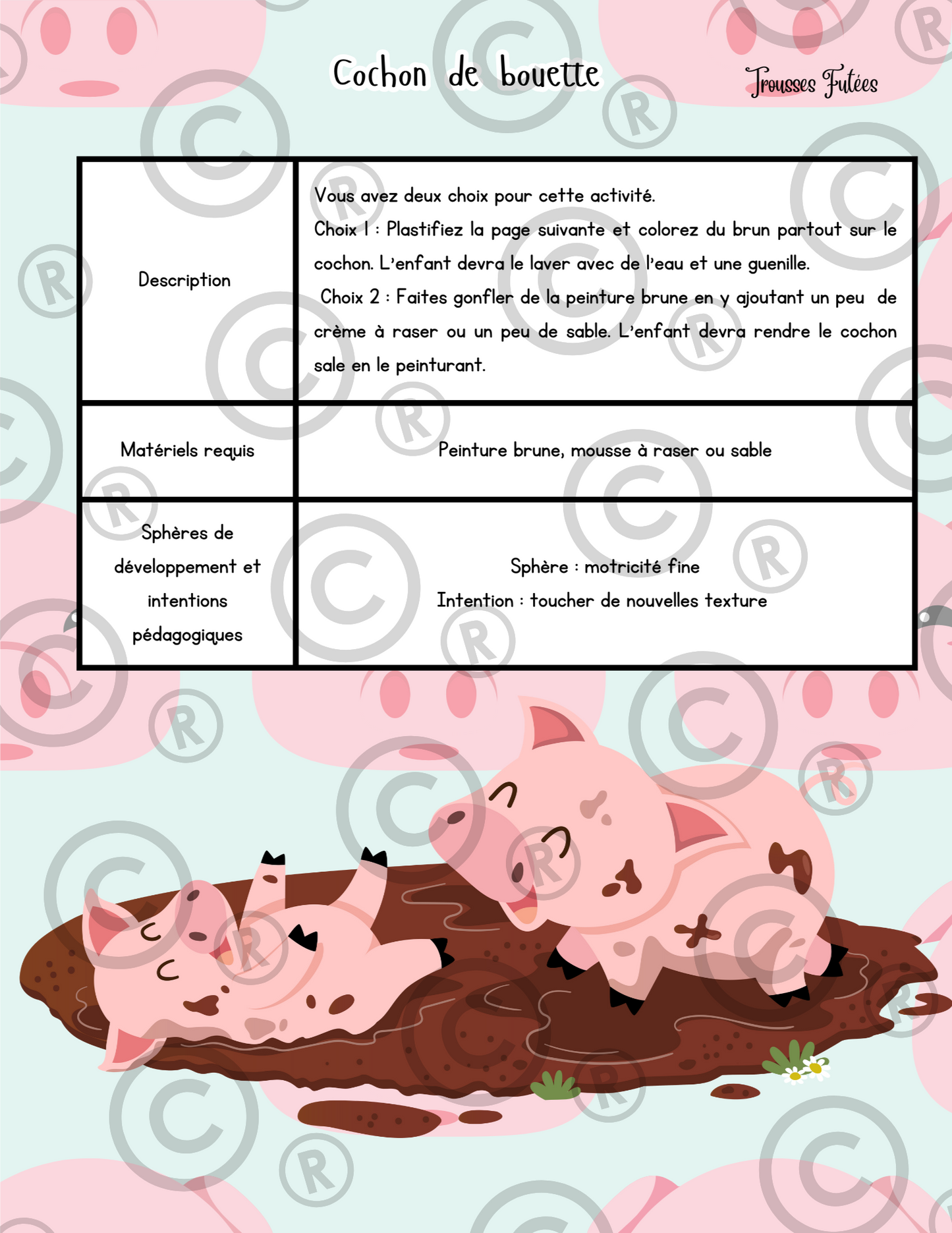La campagne - 50 pages