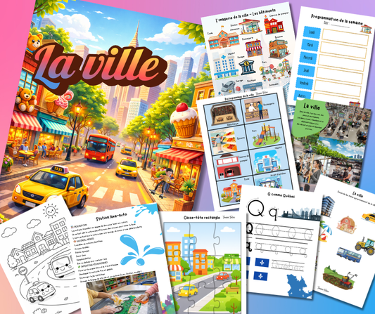 Trousse éducative La Ville PDF - Activités préscolaire/maternelle