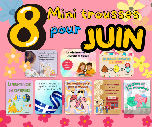 Ensemble de trousses éducatives JUIN - PDF - Activités imprimables préscolaire-maternelle