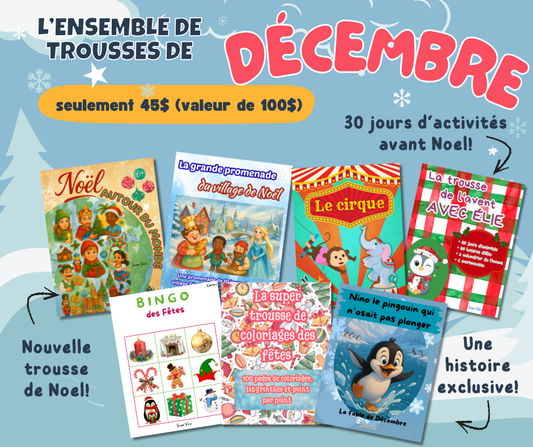 Ensemble de trousses de Décembre