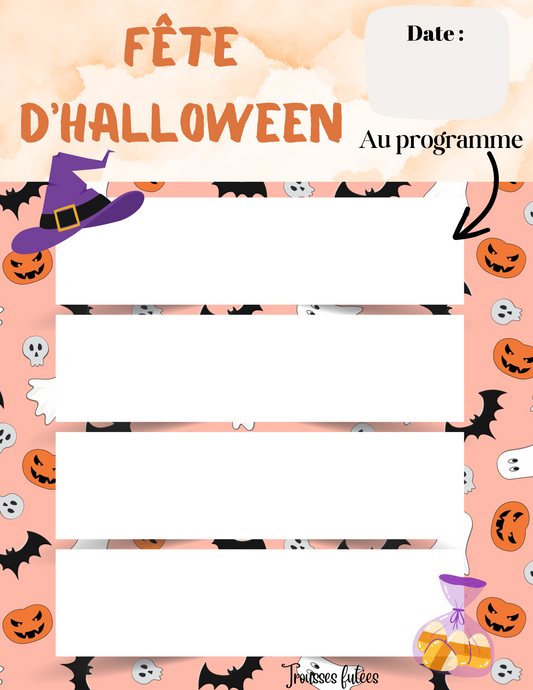 GRATUIT - Programmation de la journée d'Halloween