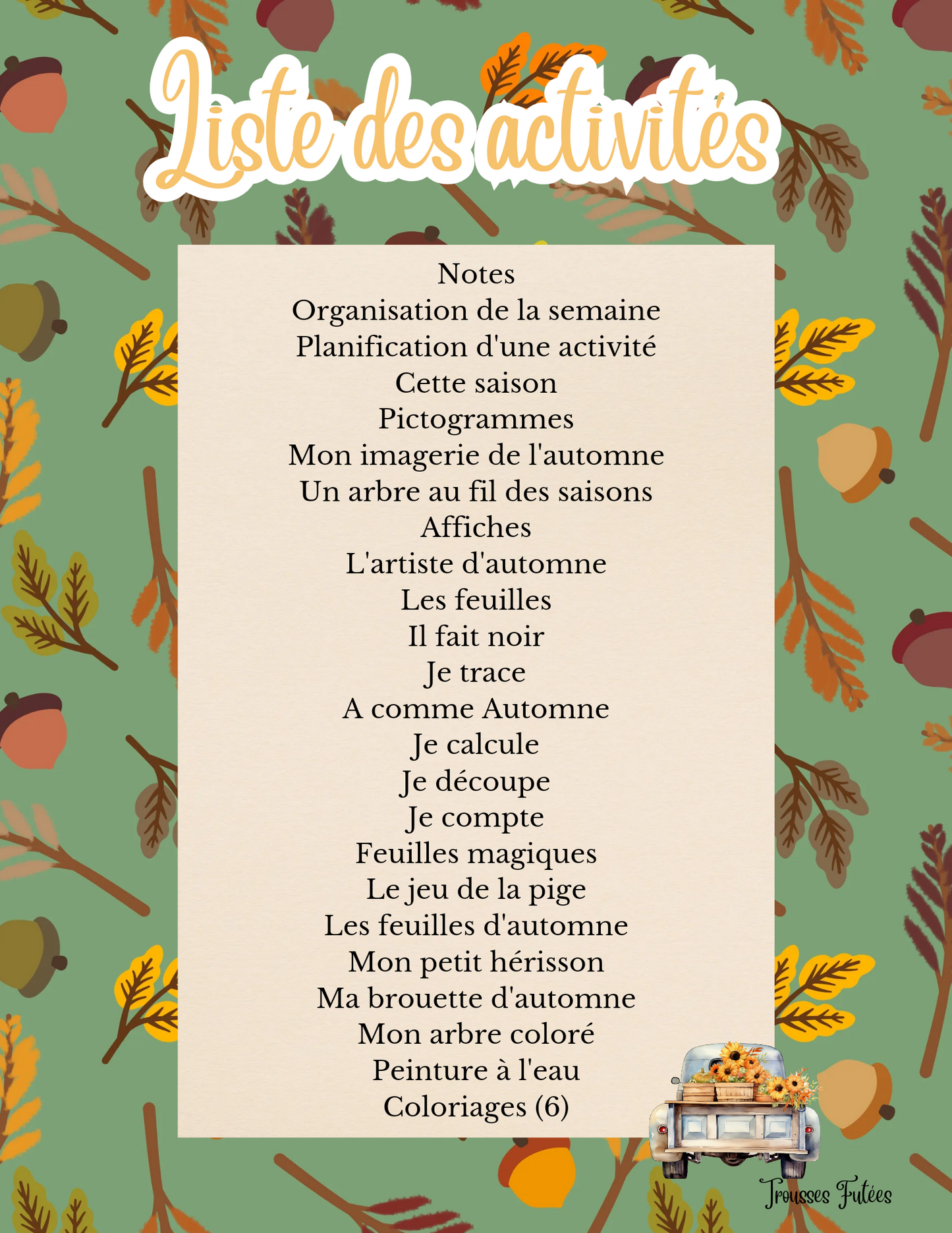 L'automne - 45 pages